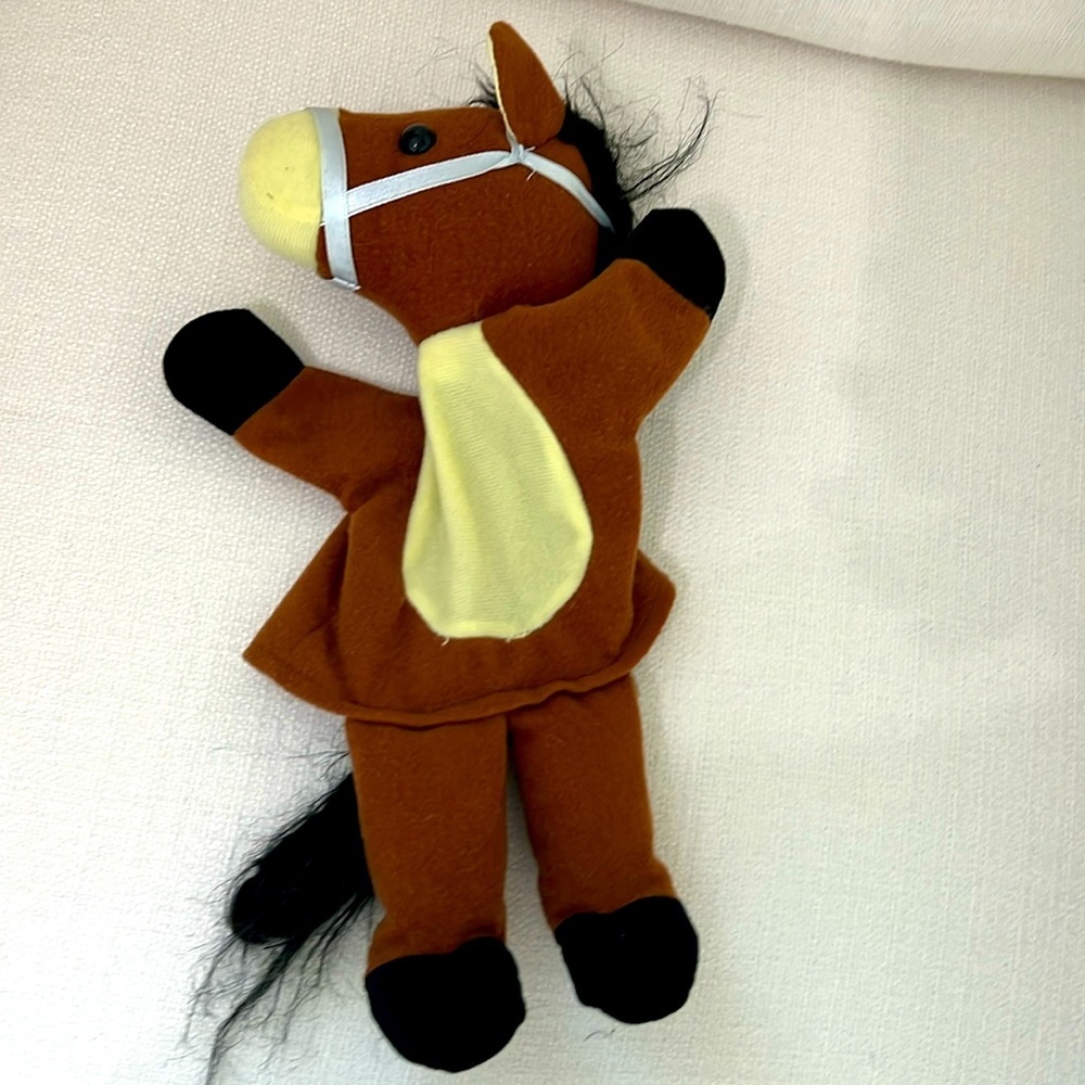 Soft works by timeless toys horse puppet